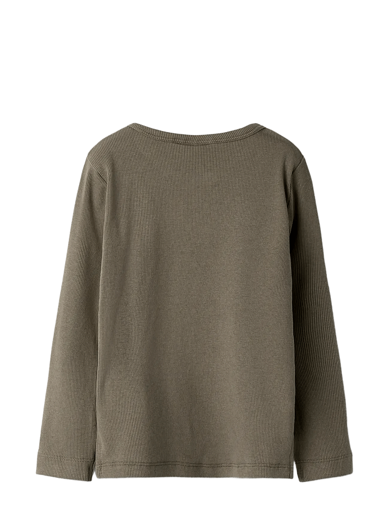 Lil'Atelier - NMMLAGO LS SLIM TOP LIL - długi rękaw - shitake - 2