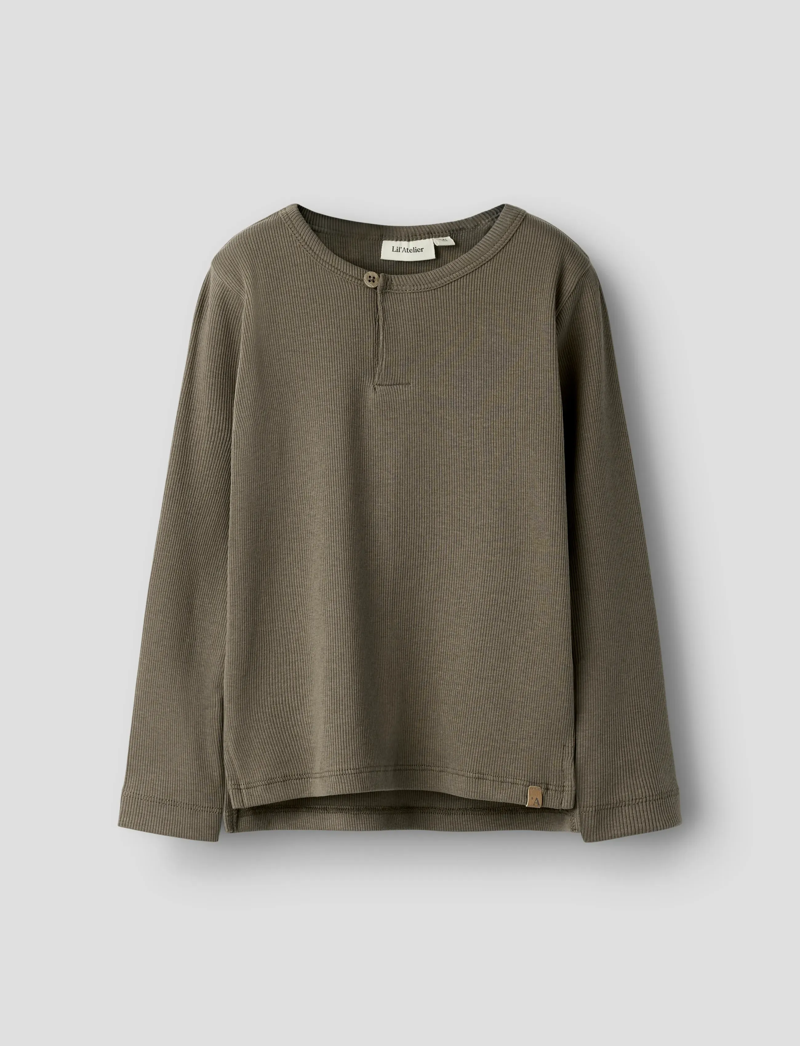 Lil'Atelier - NMMLAGO LS SLIM TOP LIL - langärmelig - shitake - 3
