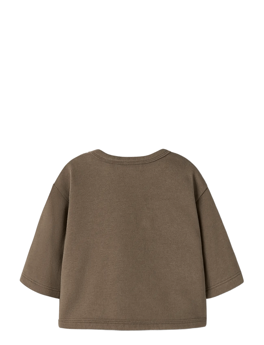 Lil'Atelier - NBMILONDON REA LS LOOSE SWEAT BRU LIL - dressipluusid - teak - 1