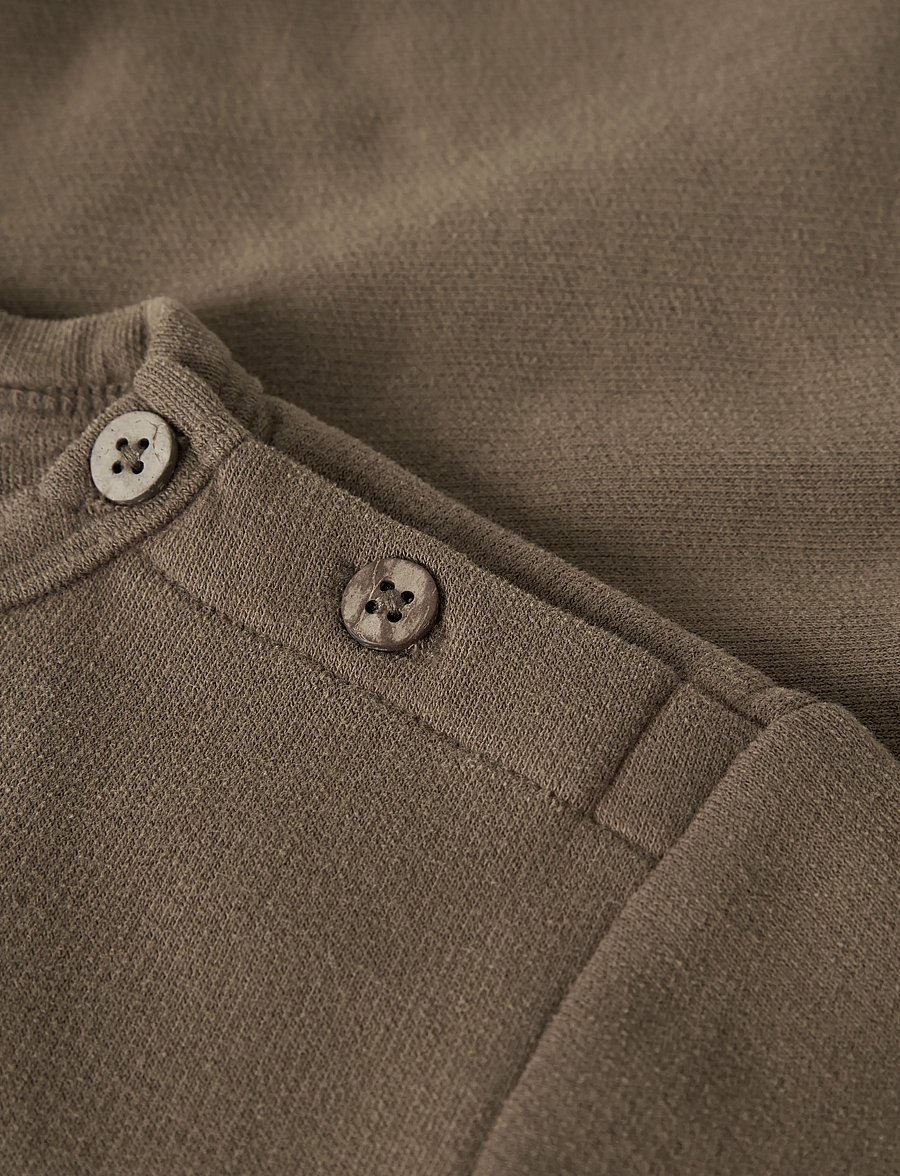 Lil'Atelier - NBMILONDON REA LS LOOSE SWEAT BRU LIL - dressipluusid - teak - 2