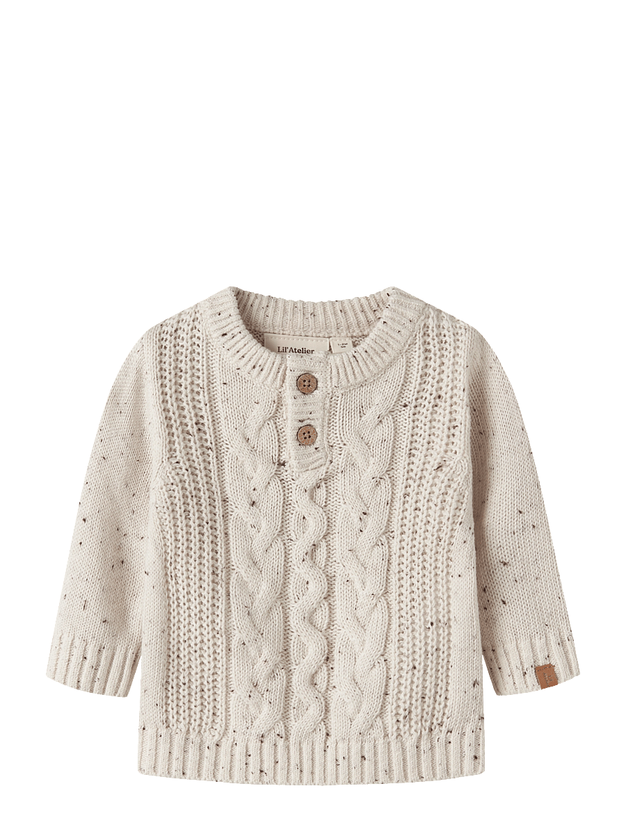 Lil'Atelier - NBMGALTO KAI LS KNIT LIL - turtledove - 0