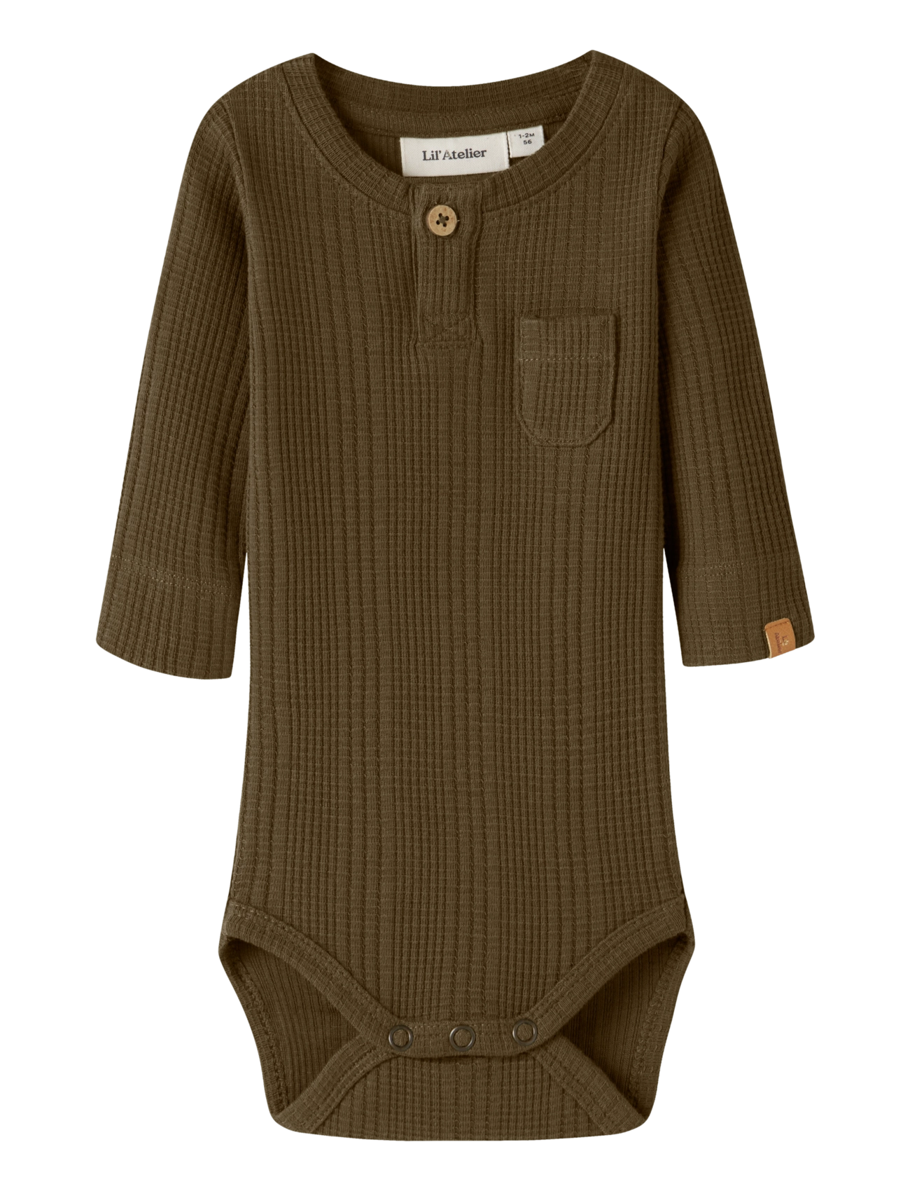 Lil'Atelier NBMOPELLE LS SLIM BODY LIL - Baby 0 -2 years - TEAK / brown