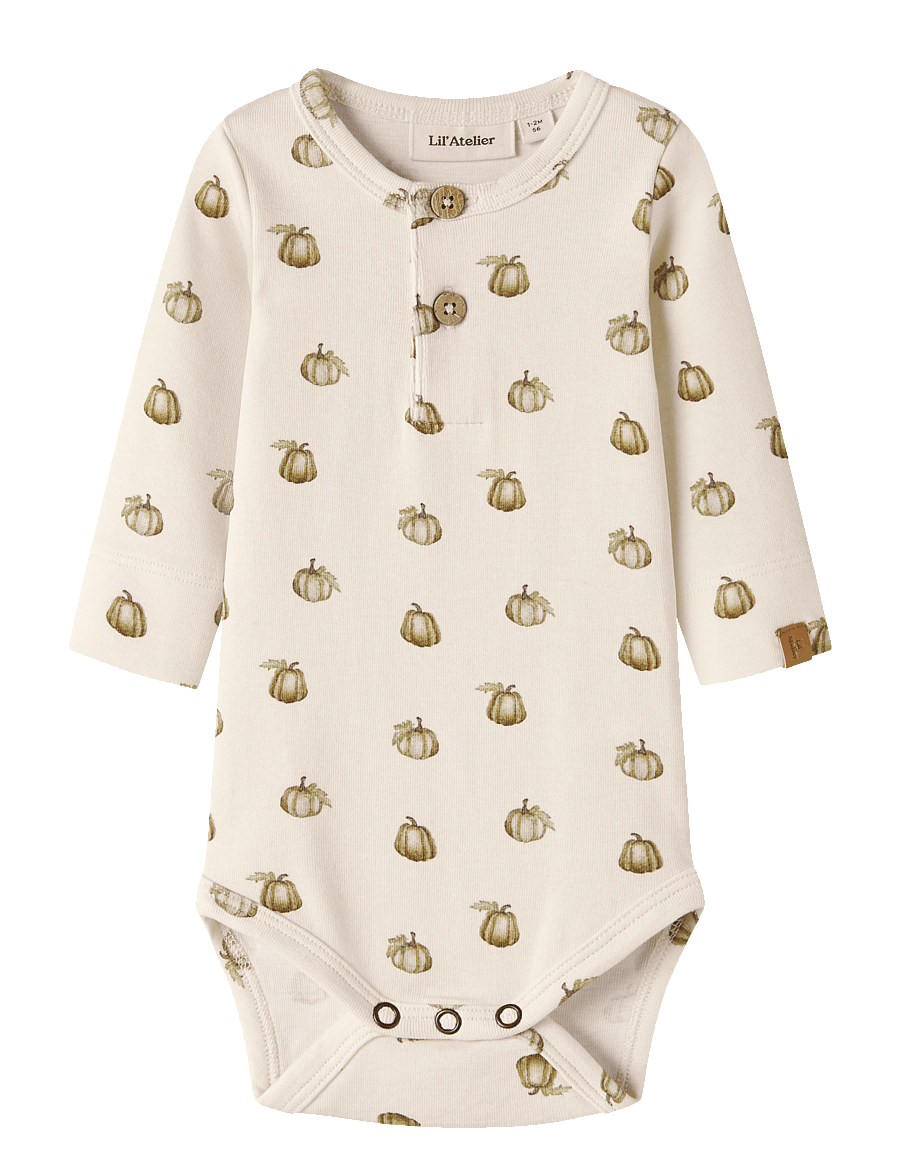 Lil'Atelier - NBMGAYO SAT LS SLIM BODY LIL - langärmelige bodys - turtledove - 0