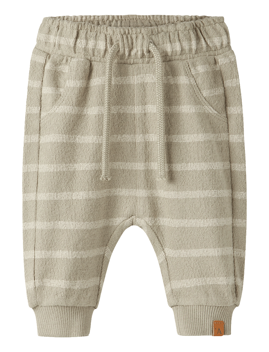 Lil'Atelier - NBMOBY LOOSE PANT LIL - mjukisbyxor - moss gray - 0
