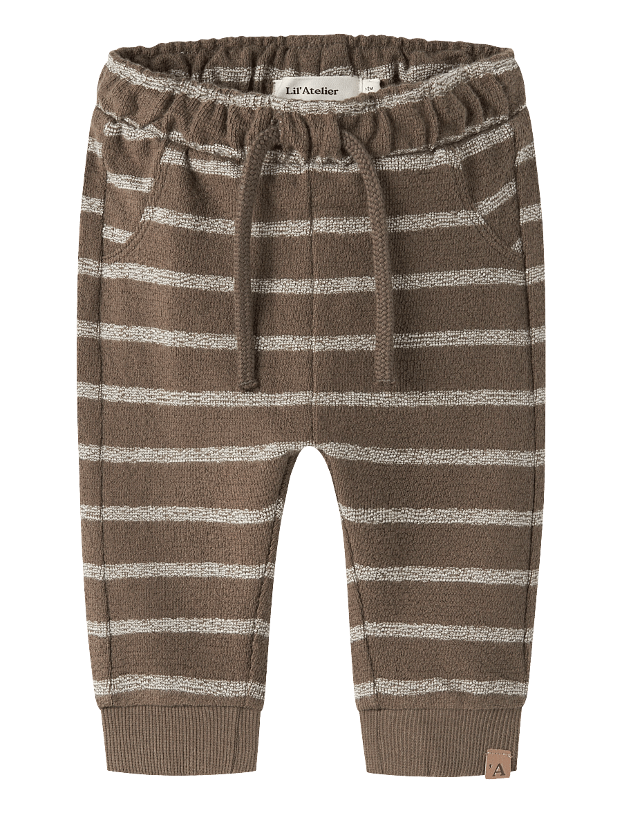 Lil'Atelier - NBMOBY LOOSE PANT LIL - sweatpants - teak - 0