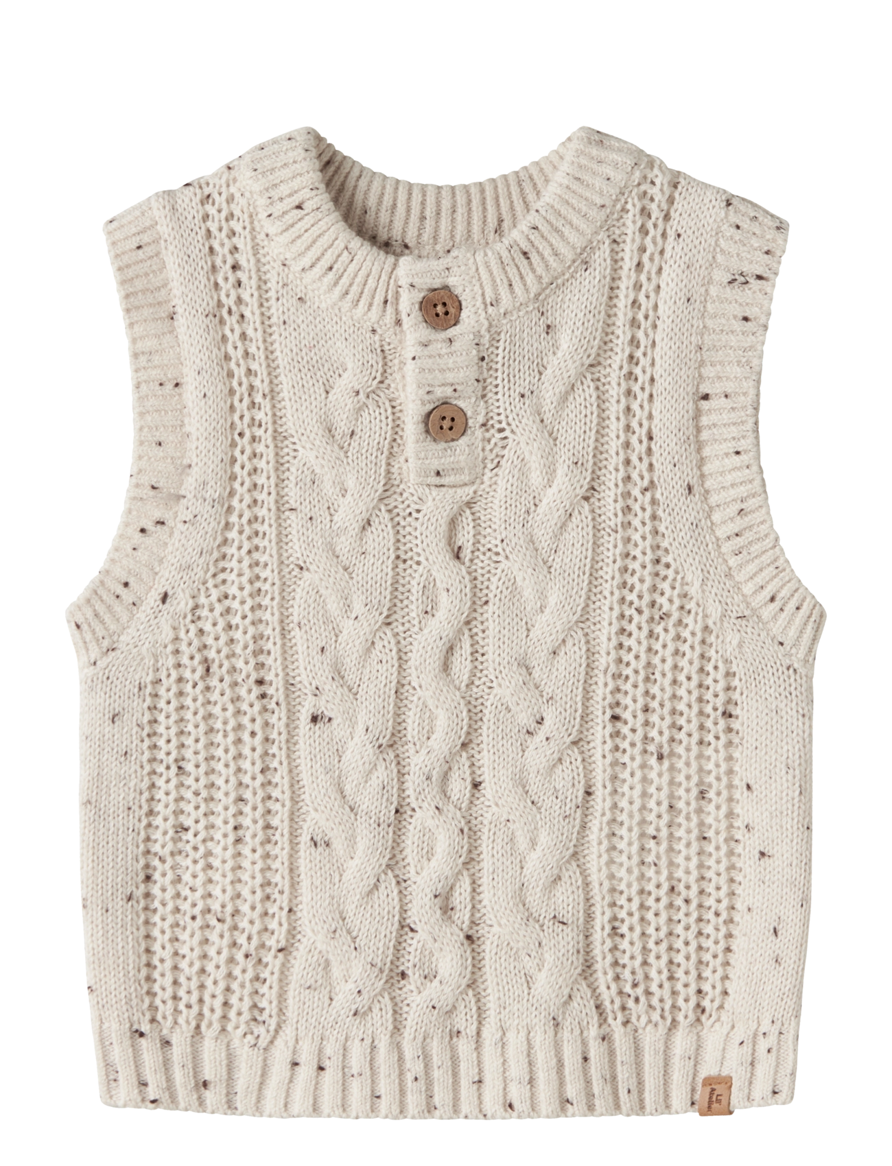 Lil'Atelier NBMGALTO KAI KNIT VEST LIL - Imik  44-92 - TURTLEDOVE / cream