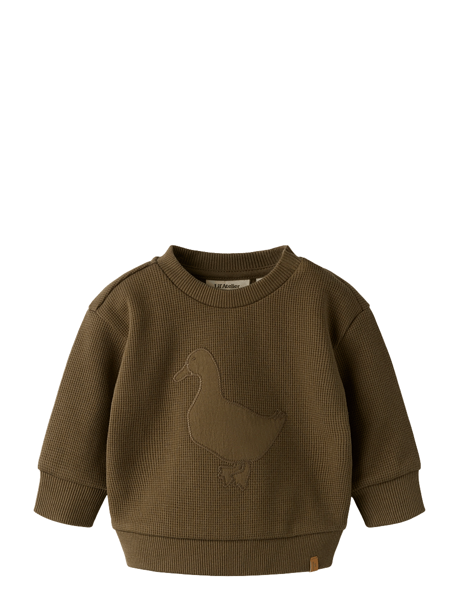 Lil'Atelier - NBMNAFFEL LOOSE SWEAT LIL - sweatshirts - teak - 0