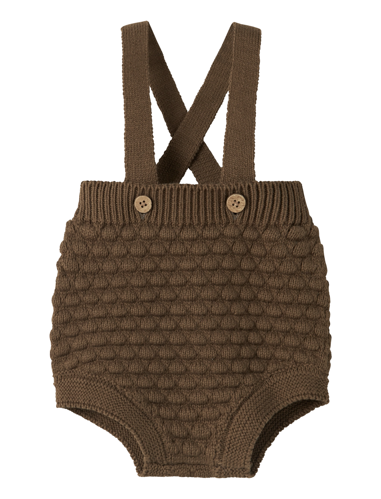 Lil'Atelier NBNNOBIR LOOSE KNIT BLOOMERS LIL - Shorts - TEAK / brown
