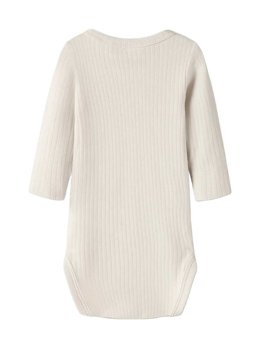Lil'Atelier - NBMGABO BIB LS SLIM BODY LIL - turtledove - 2