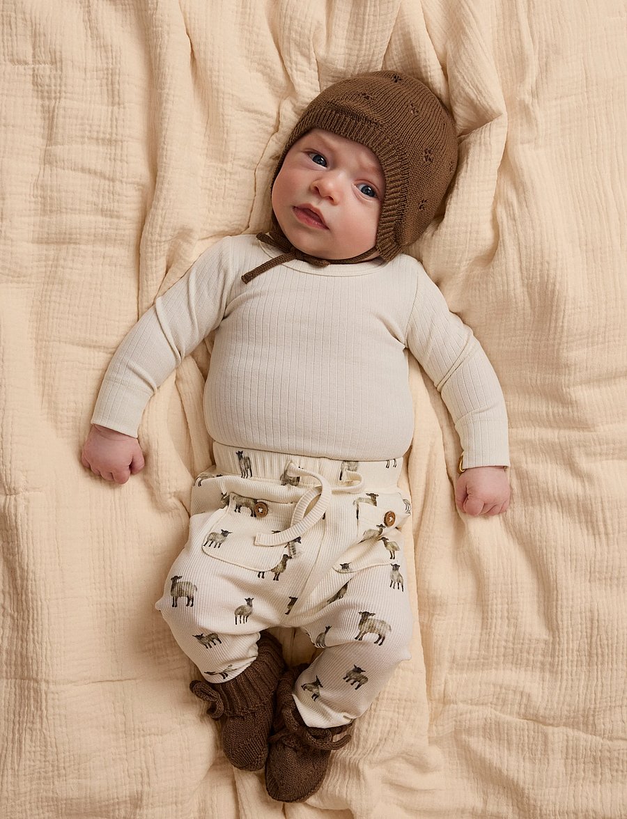 Lil'Atelier - NBMGABO BIB LS SLIM BODY LIL - turtledove - 0