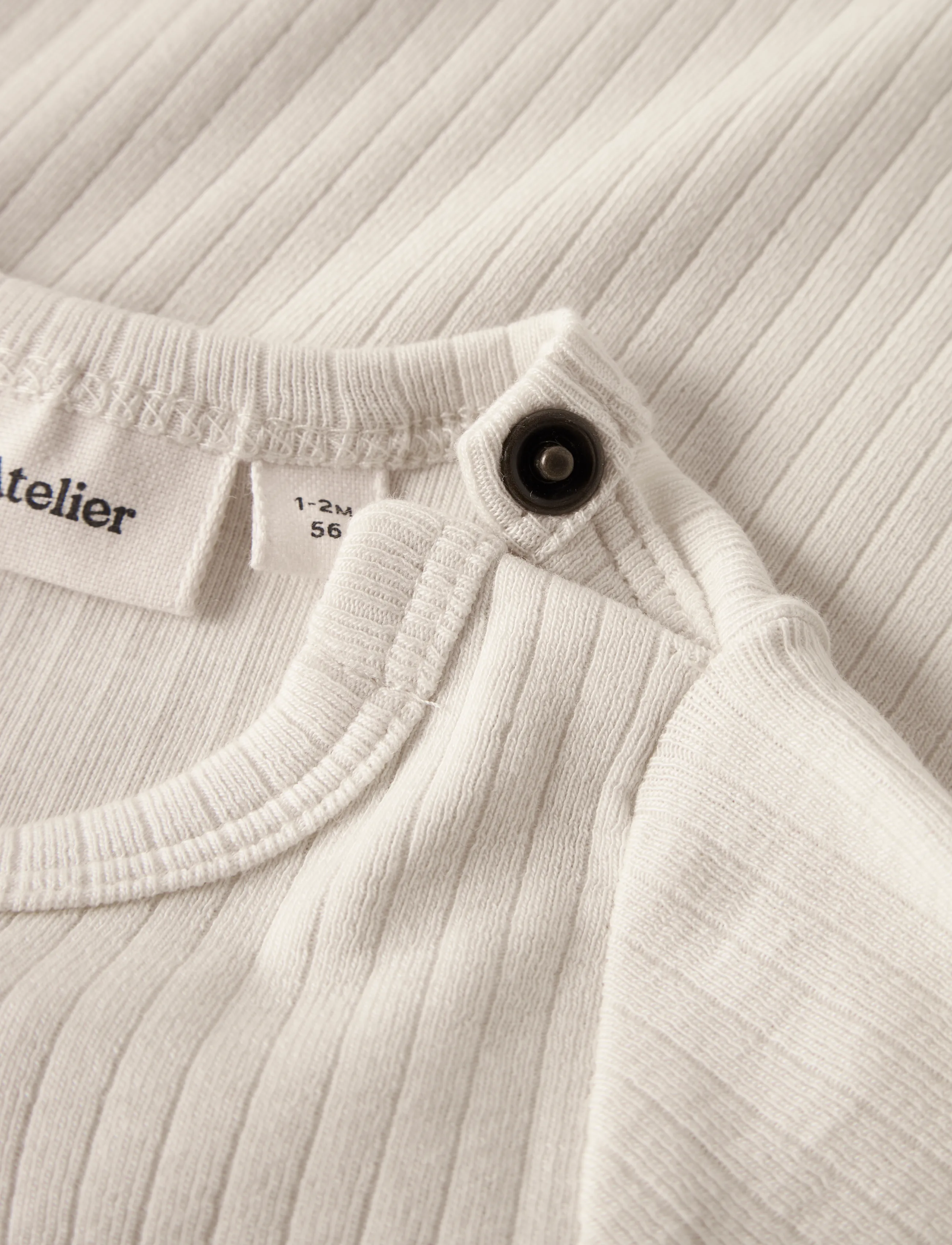 Lil'Atelier - NBMGABO BIB LS SLIM BODY LIL - turtledove - 4