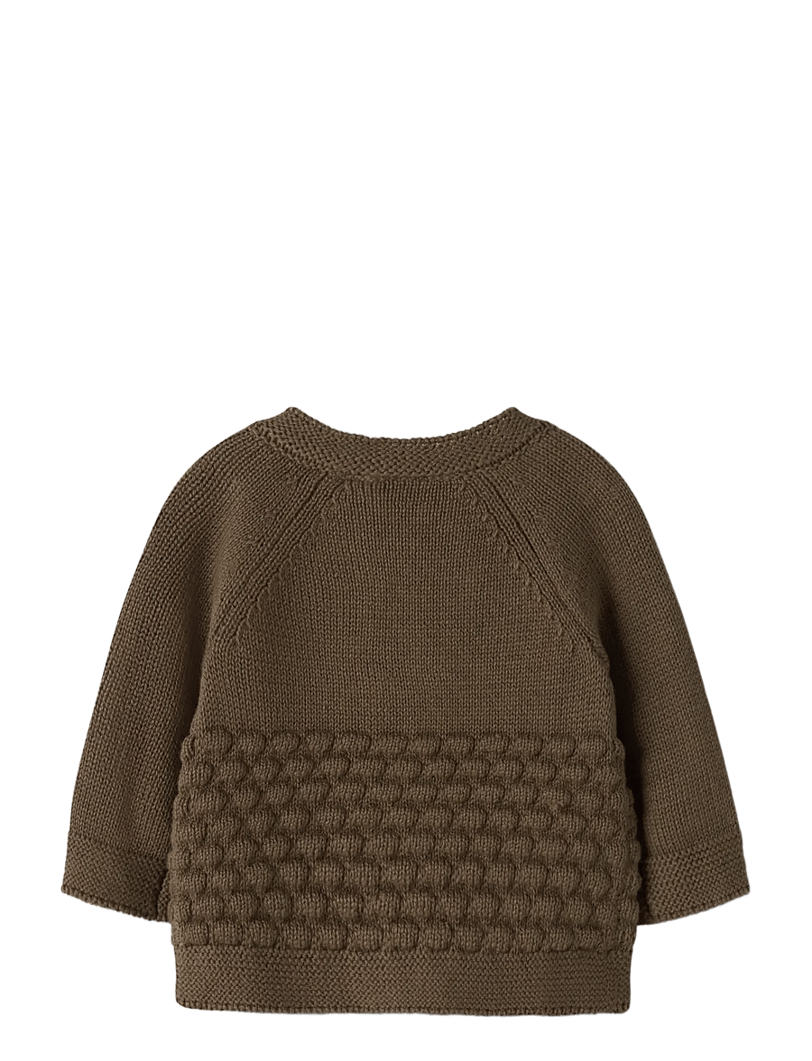 Lil'Atelier - NBNNOBIR LS KNIT CARD LIL - teak - 1