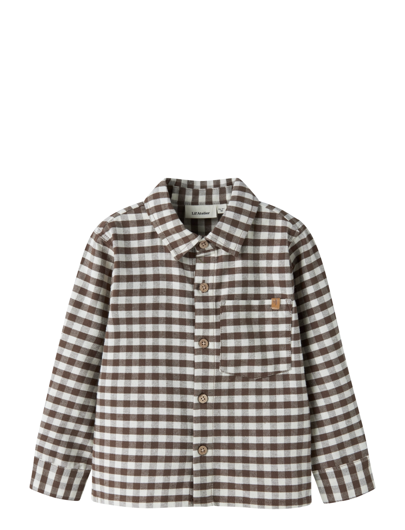 Lil'Atelier NMMNOKI LS LOOSE SHIRT LIL - Langärmlige Hemden - TEAK / brown