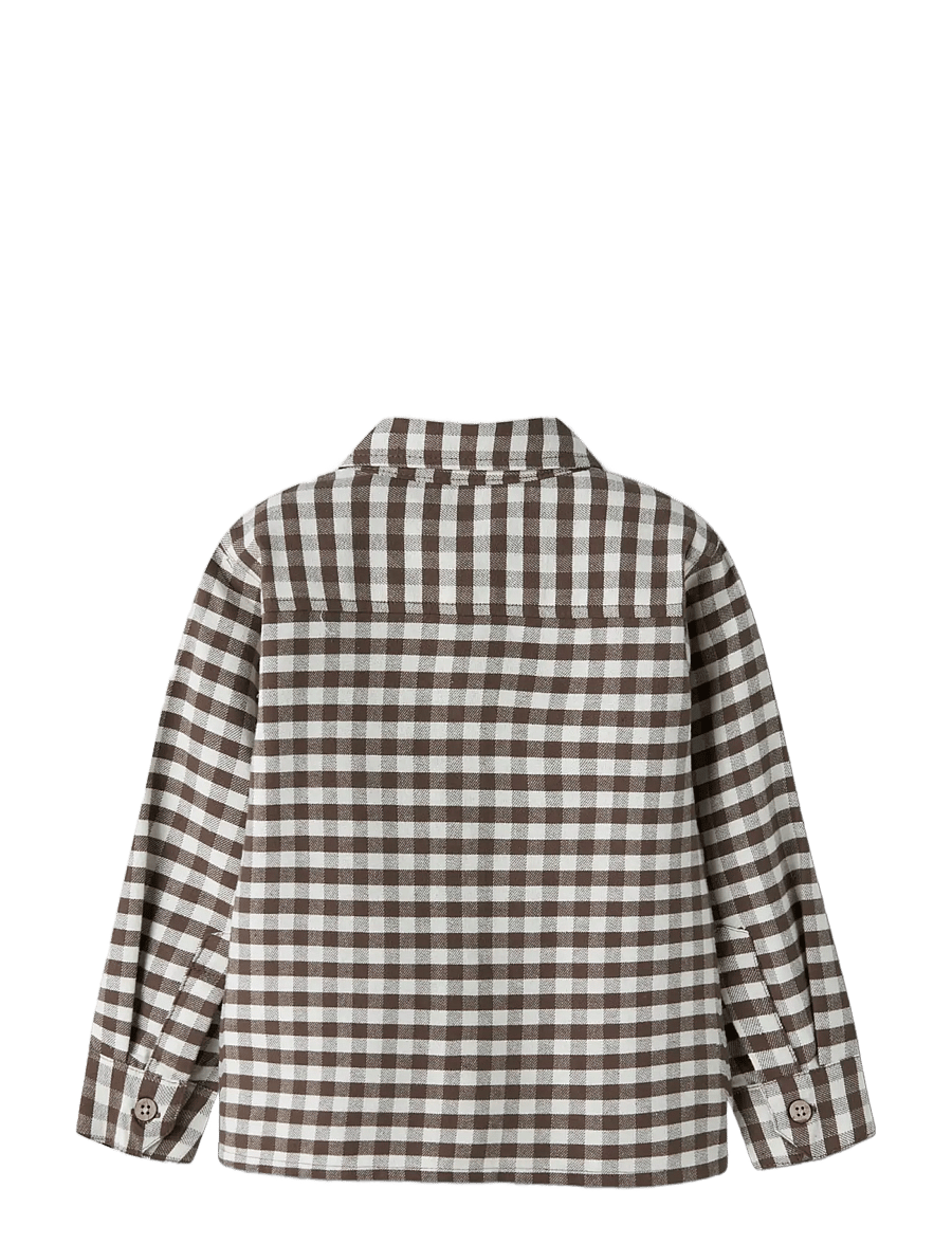 Lil'Atelier - NMMNOKI LS LOOSE SHIRT LIL - langärmlige hemden - teak - 1