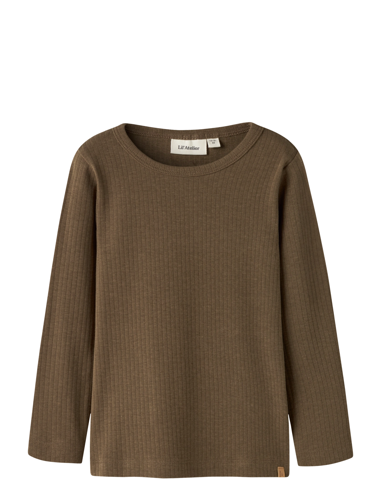 Lil'Atelier NMMGABO BOB LS SLIM TOP LIL - Langärmelig - TEAK / brown