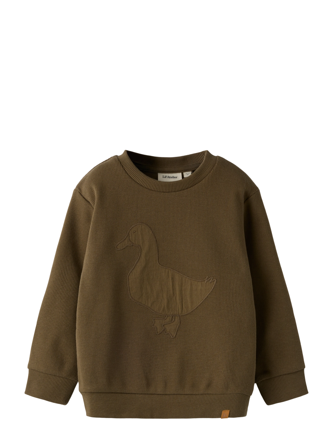 Lil'Atelier NMMNAFFEL LS LOOSE SWEAT LIL - Tagasi kooli - TEAK / brown