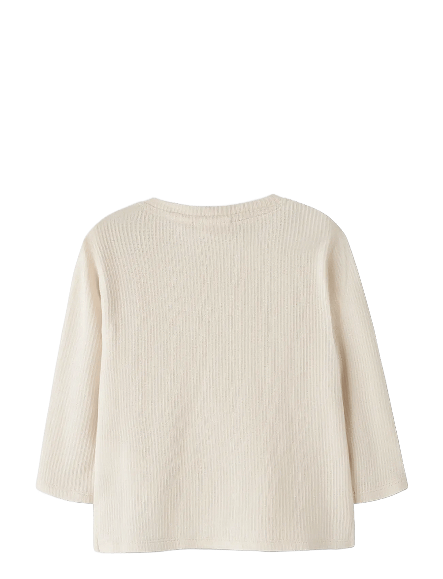 Lil'Atelier - NMMNORT LS LOOSE TOP LIL - långärmade t-shirts - turtledove - 1