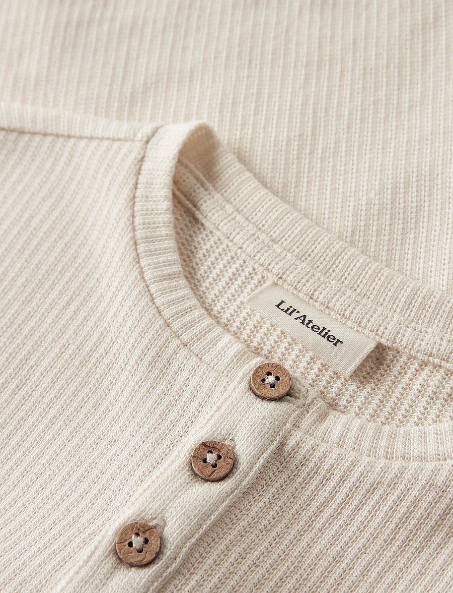 Lil'Atelier - NMMNORT LS LOOSE TOP LIL - långärmade t-shirts - turtledove - 2