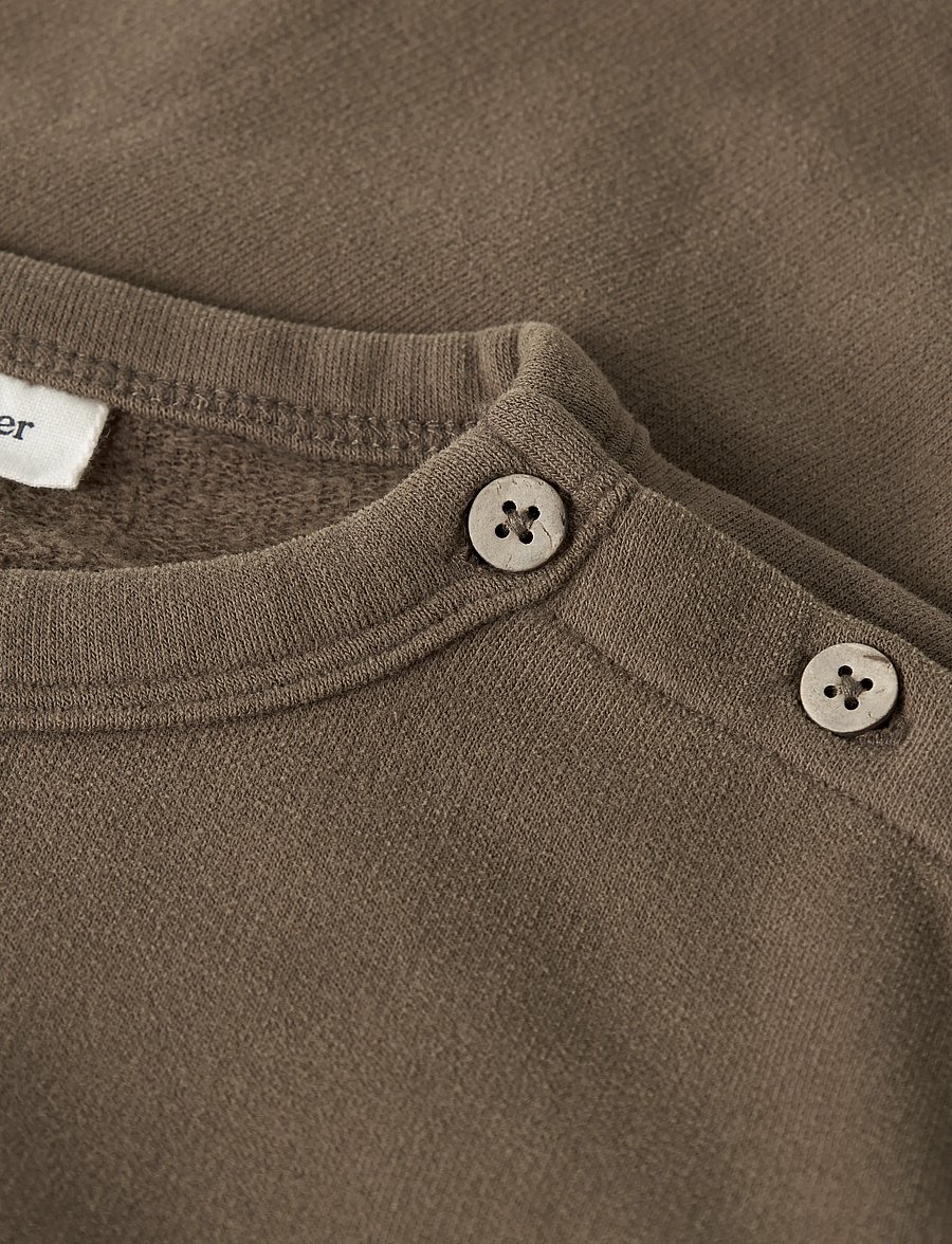 Lil'Atelier - NMMILONDON REA LS LOOSE SWEAT BRU LIL - teak - 2
