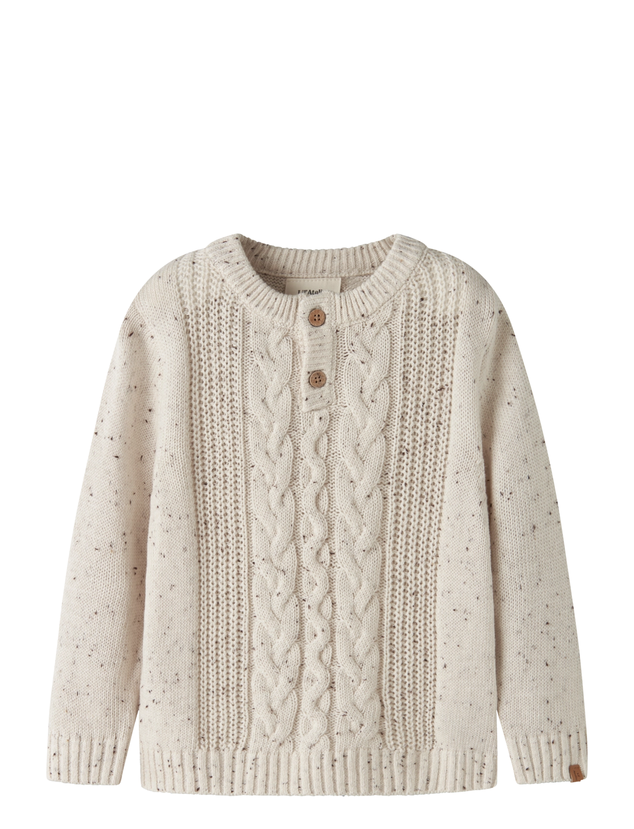 Lil'Atelier NMMGALTO KAI LS KNIT LIL - Kläder - TURTLEDOVE / cream