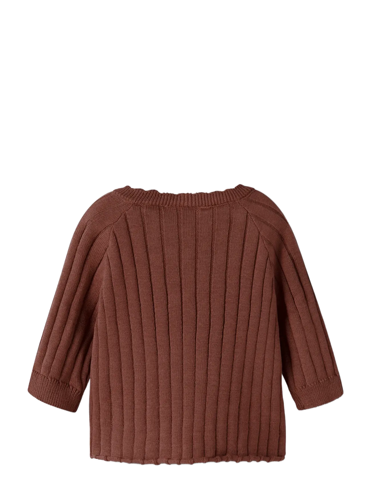 Lil'Atelier - NBFNELSAN LS WRAP KNIT LIL - koftor - mahogany - 1