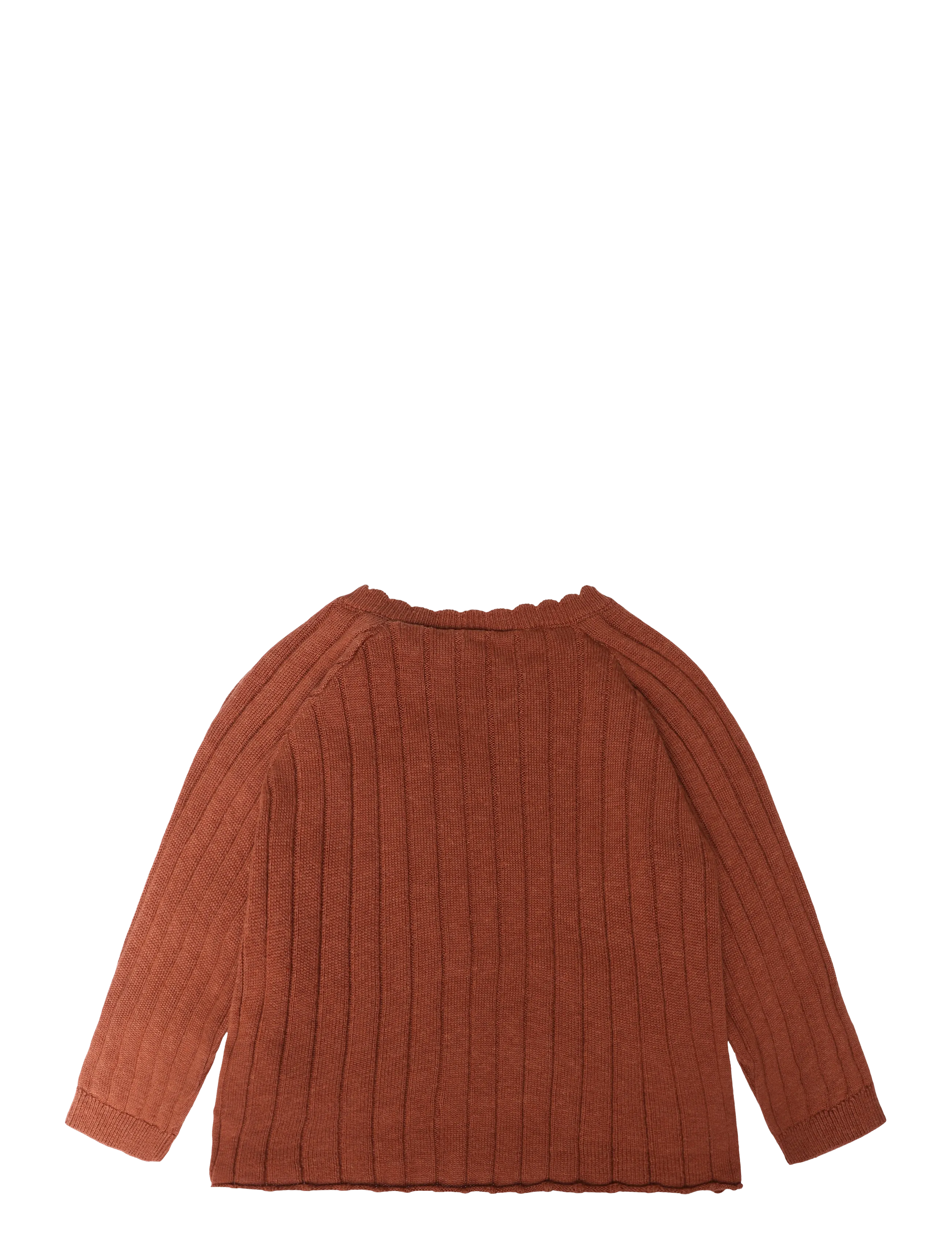 Lil'Atelier - NBFNELSAN LS WRAP KNIT LIL - cardigans - mahogany - 1