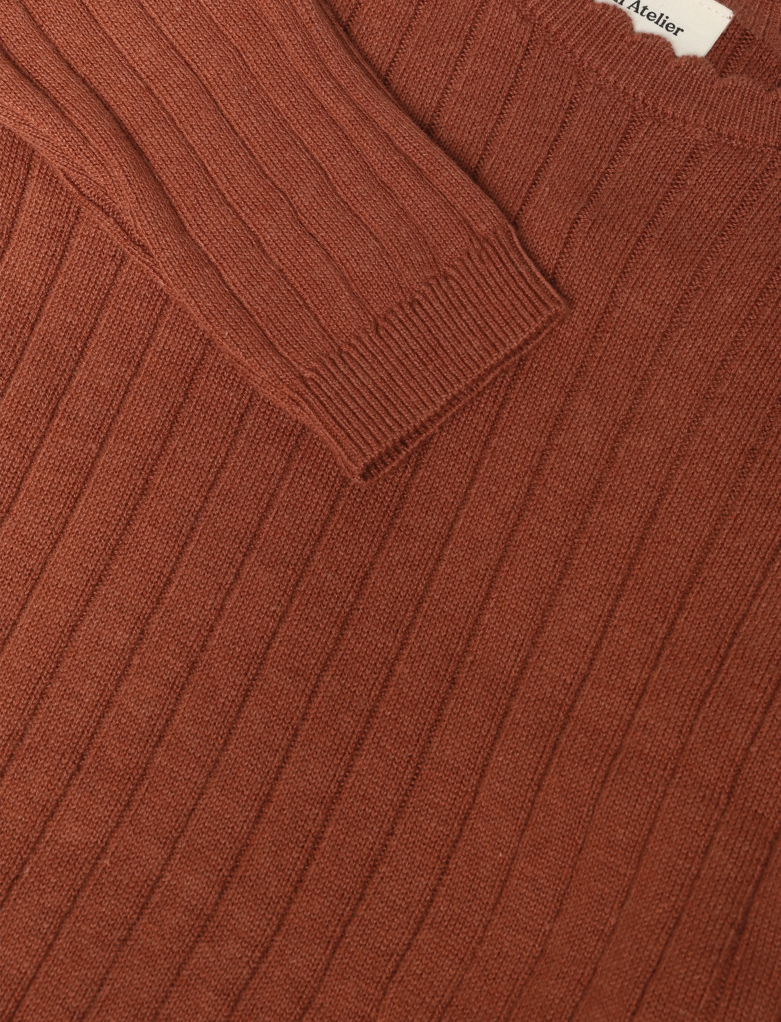 Lil'Atelier - NBFNELSAN LS WRAP KNIT LIL - cardigans - mahogany - 2