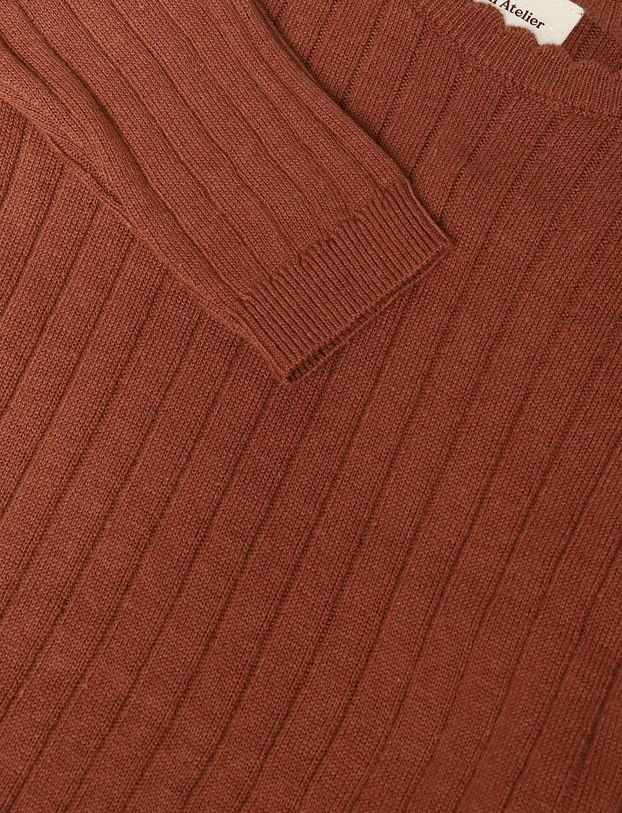 Lil'Atelier - NBFNELSAN LS WRAP KNIT LIL - cardigans - mahogany - 2
