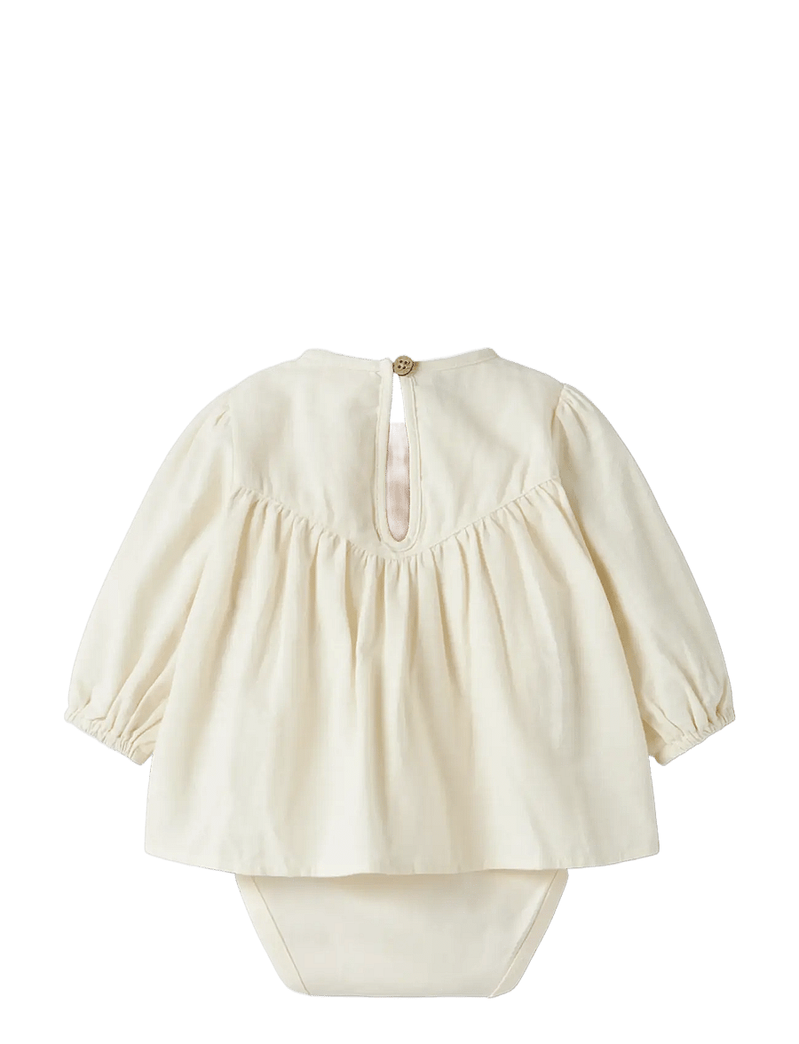 Lil'Atelier - NBFNELLA LS LOOSE BODY SHIRT LIL - pikkade varrukatega bodid - turtledove - 1