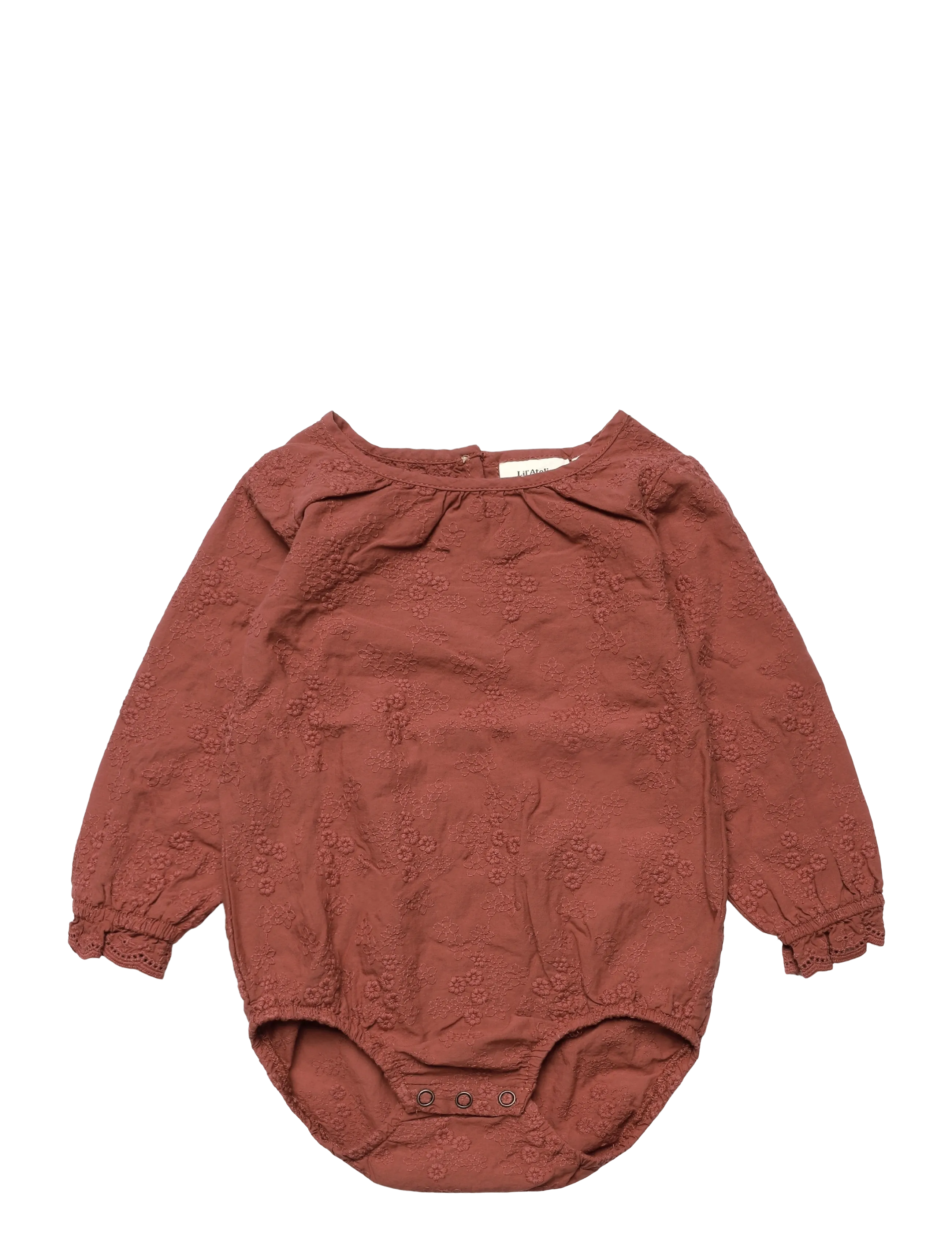 Lil'Atelier NBFNOPA LS LOOSE BODY LIL - Långärmade bodies - MAHOGANY / brown