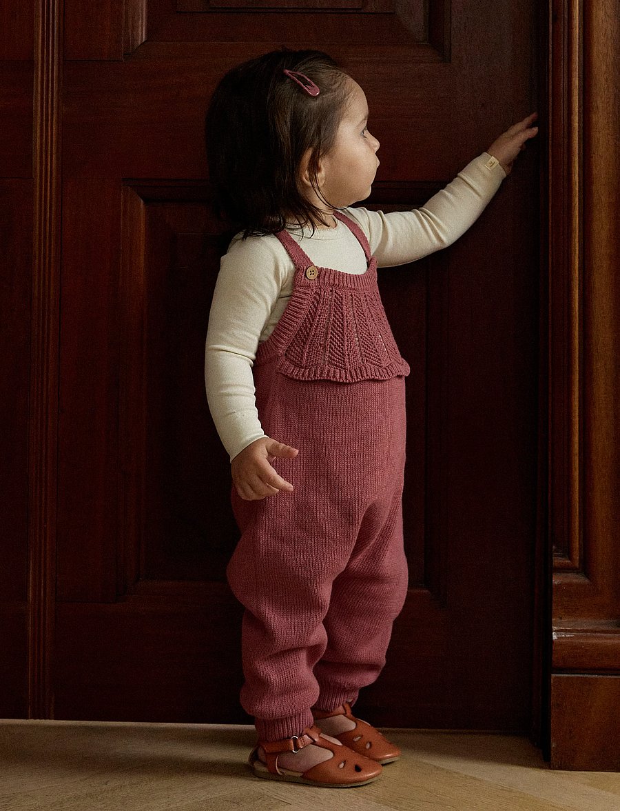 Lil'Atelier - NBFNODA LS KNIT OVERALL LIL - jumpsuits - withered rose - 0