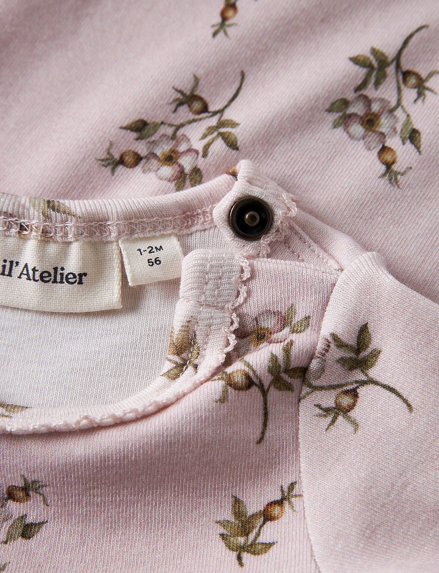 Lil'Atelier - NBFGAYO SIG LS SLIM BODY LIL - pikkade varrukatega bodid - hushed violet - 4