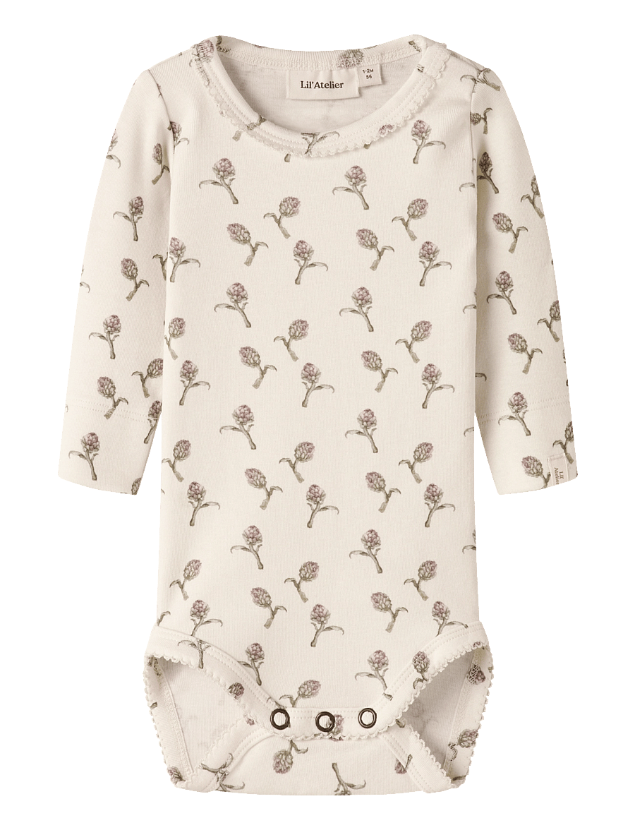 Lil'Atelier - NBFGAYO SIG LS SLIM BODY LIL - turtledove - 0
