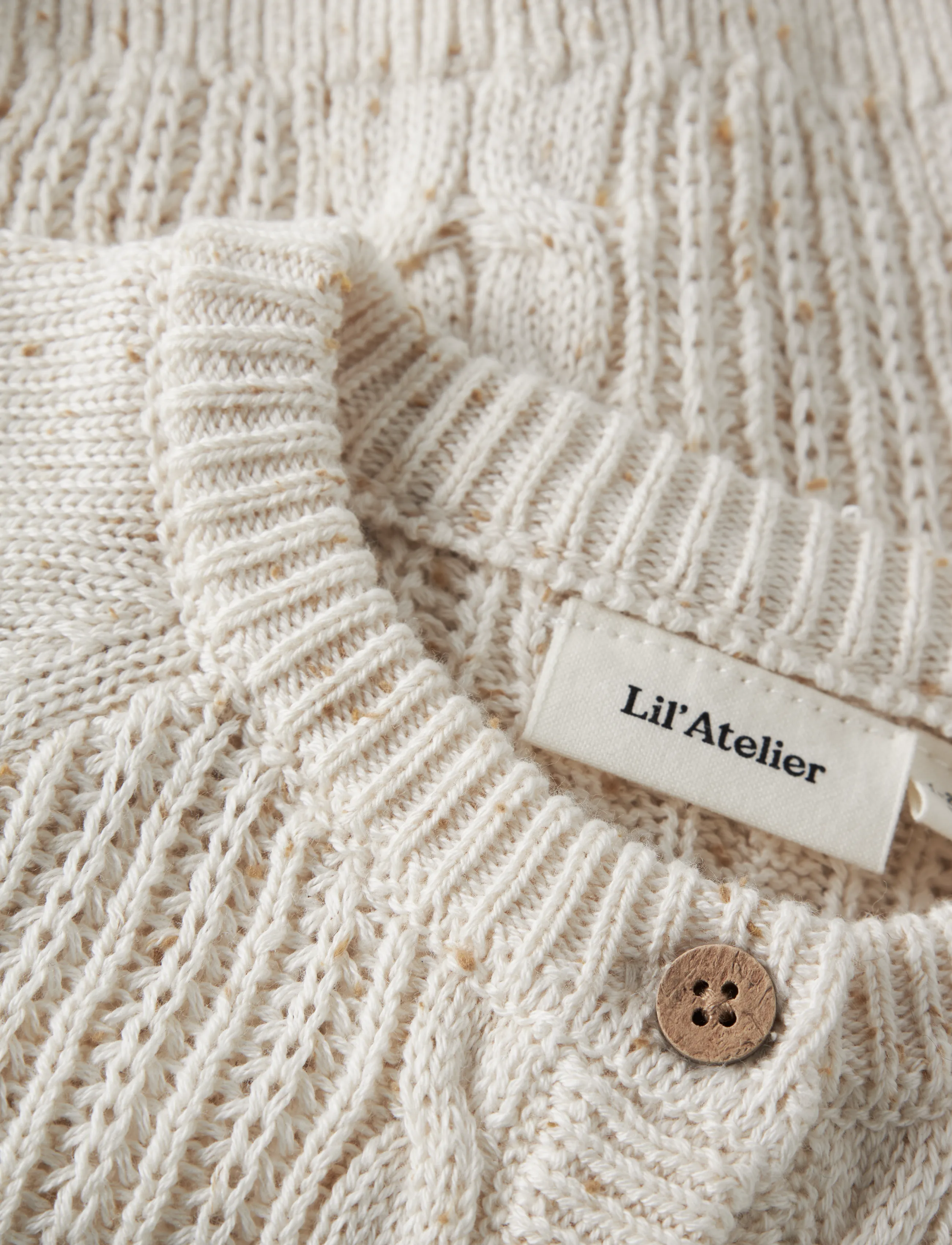 Lil'Atelier - NBFGALTO KAB LS KNIT CARD LIL - cardigans - turtledove - 2