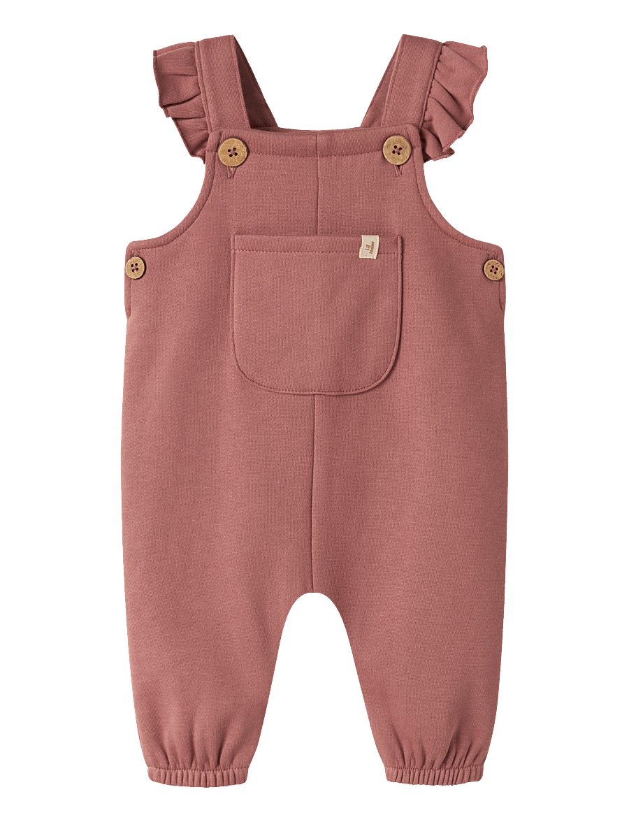 Lil'Atelier - NBFKILANO LOOSE SWEAT OVERALL BRU LIL - jumpsuits - withered rose - 0