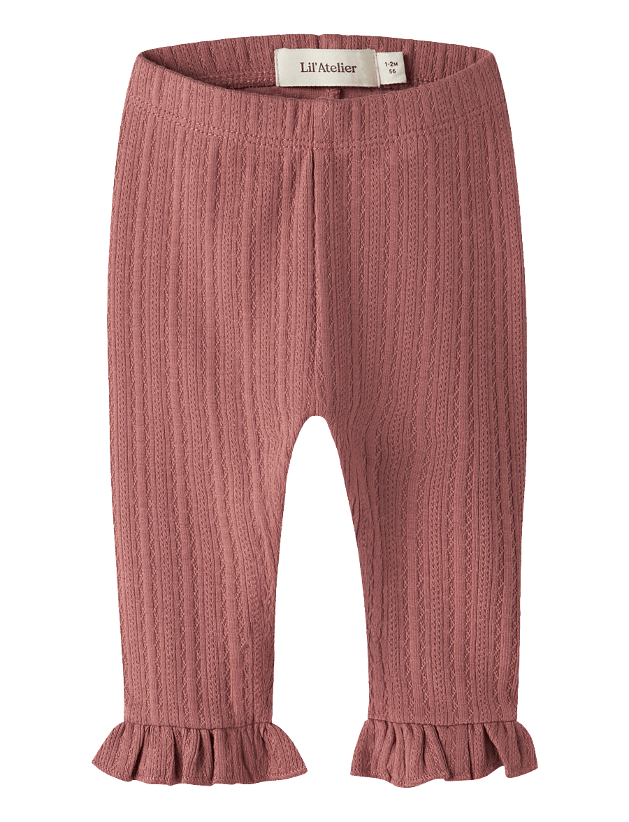 Lil'Atelier - NBFONELA SLIM LEGGINGS LIL - leggings - withered rose - 0