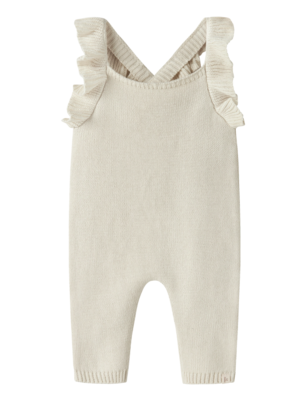 Lil'Atelier NBFOPLEA SL KNIT SUIT LIL - Jumpsuits - TURTLEDOVE / cream