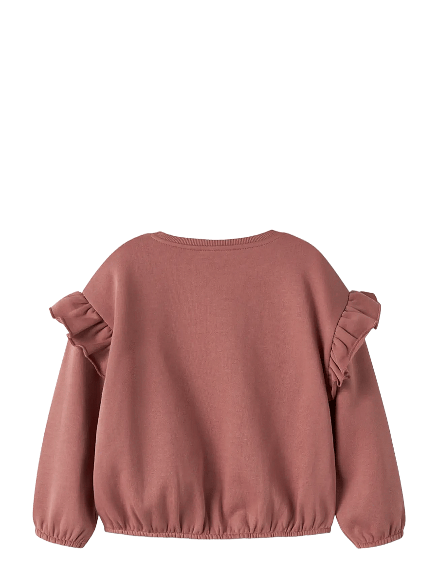 Lil'Atelier - NMFKILANO LS LOOSE SWEAT BRU LIL - sweatshirts - withered rose - 1