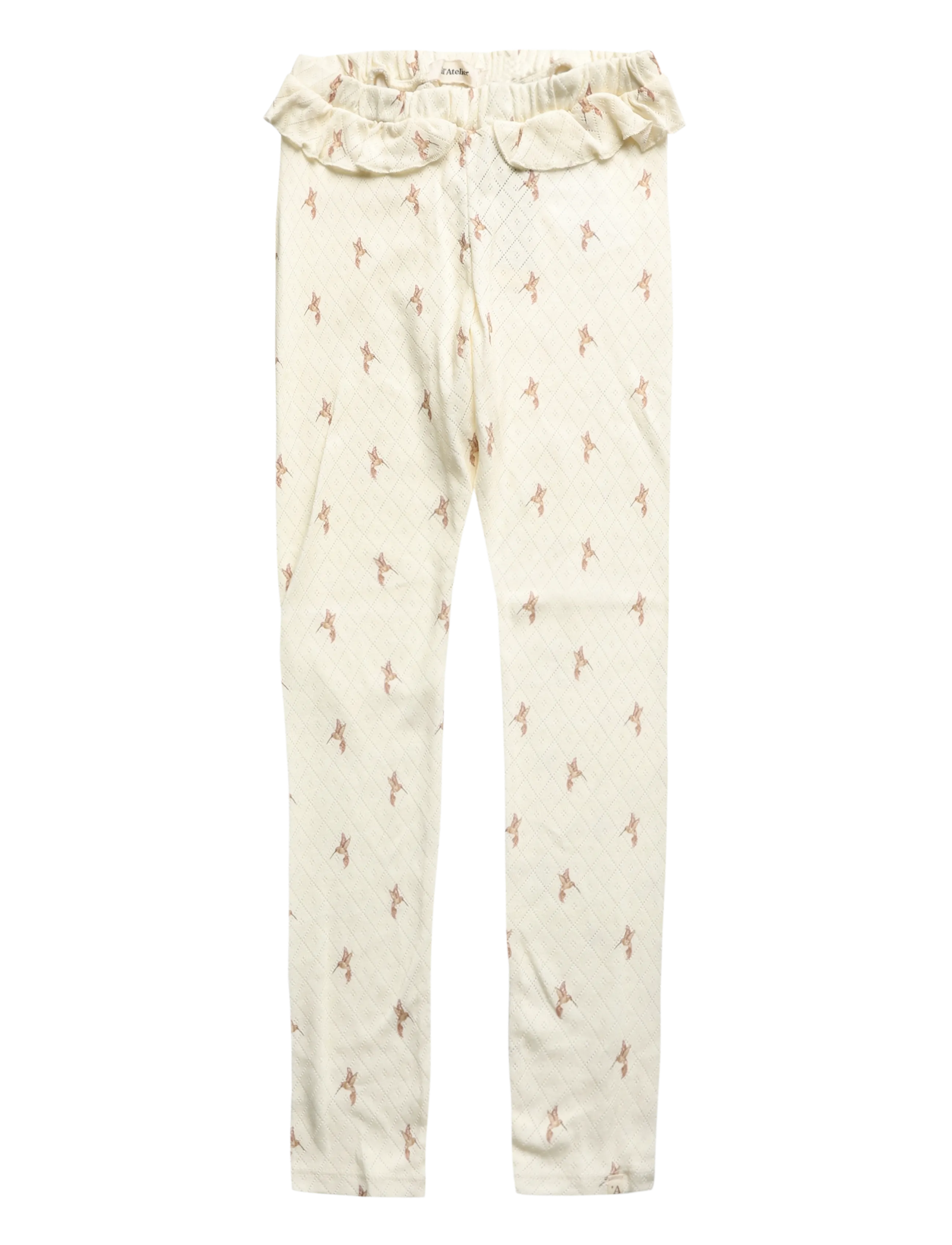 Lil'Atelier NMFRACHELLO TYS SLIM LEGGINGS HEA LIL - Kläder - TURTLEDOVE / cream
