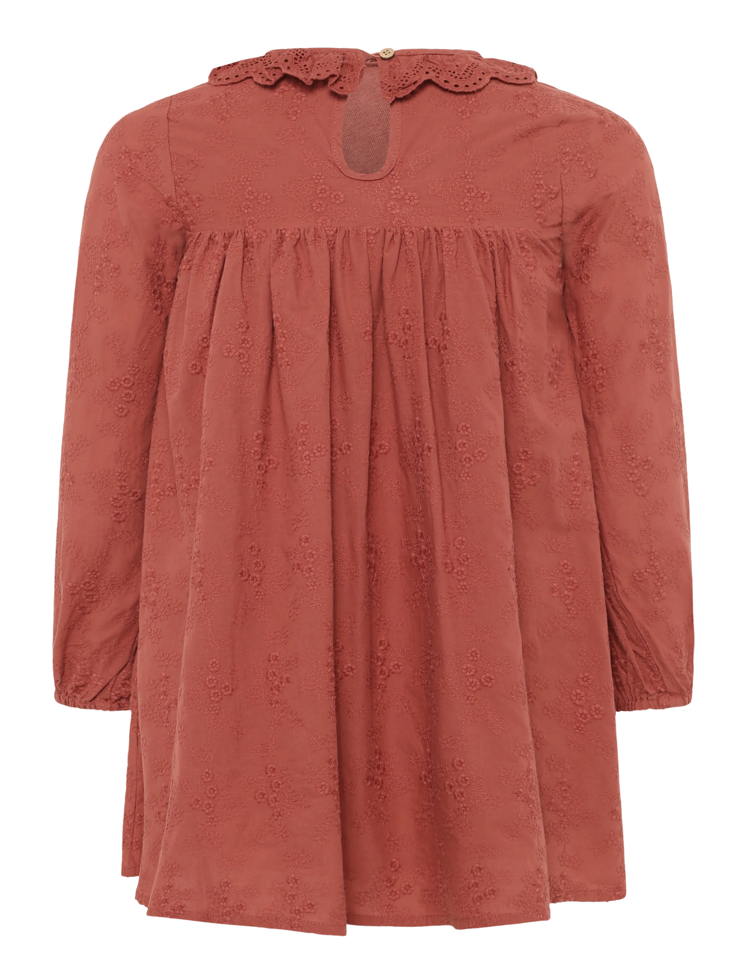 Lil'Atelier - NMFNOPA LS LOOSE DRESS LIL - långärmade babyklänningar - mahogany - 1