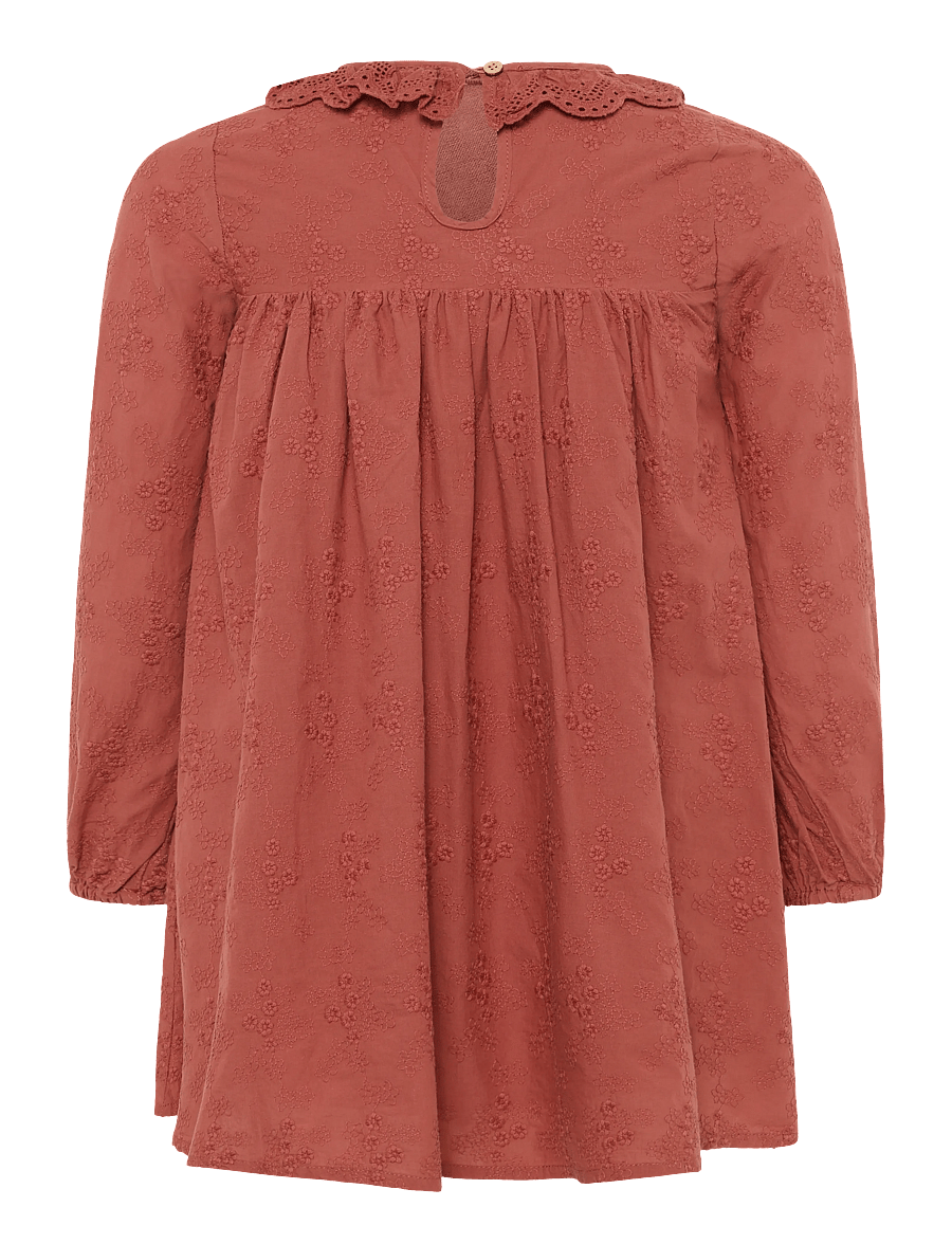 Lil'Atelier - NMFNOPA LS LOOSE DRESS LIL - langærmede babykjoler - mahogany - 1