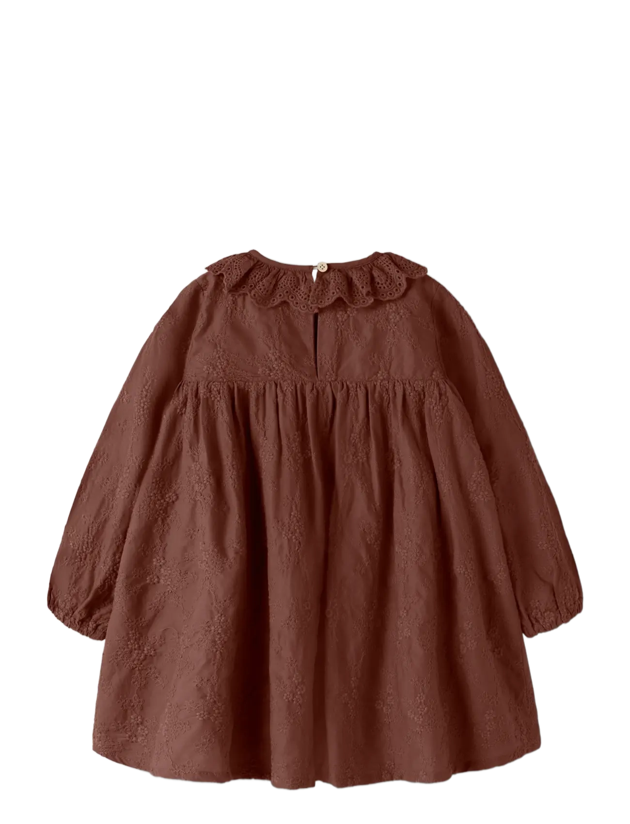 Lil'Atelier - NMFNOPA LS LOOSE DRESS LIL - pikkade varrukatega beebikleidid - mahogany - 1