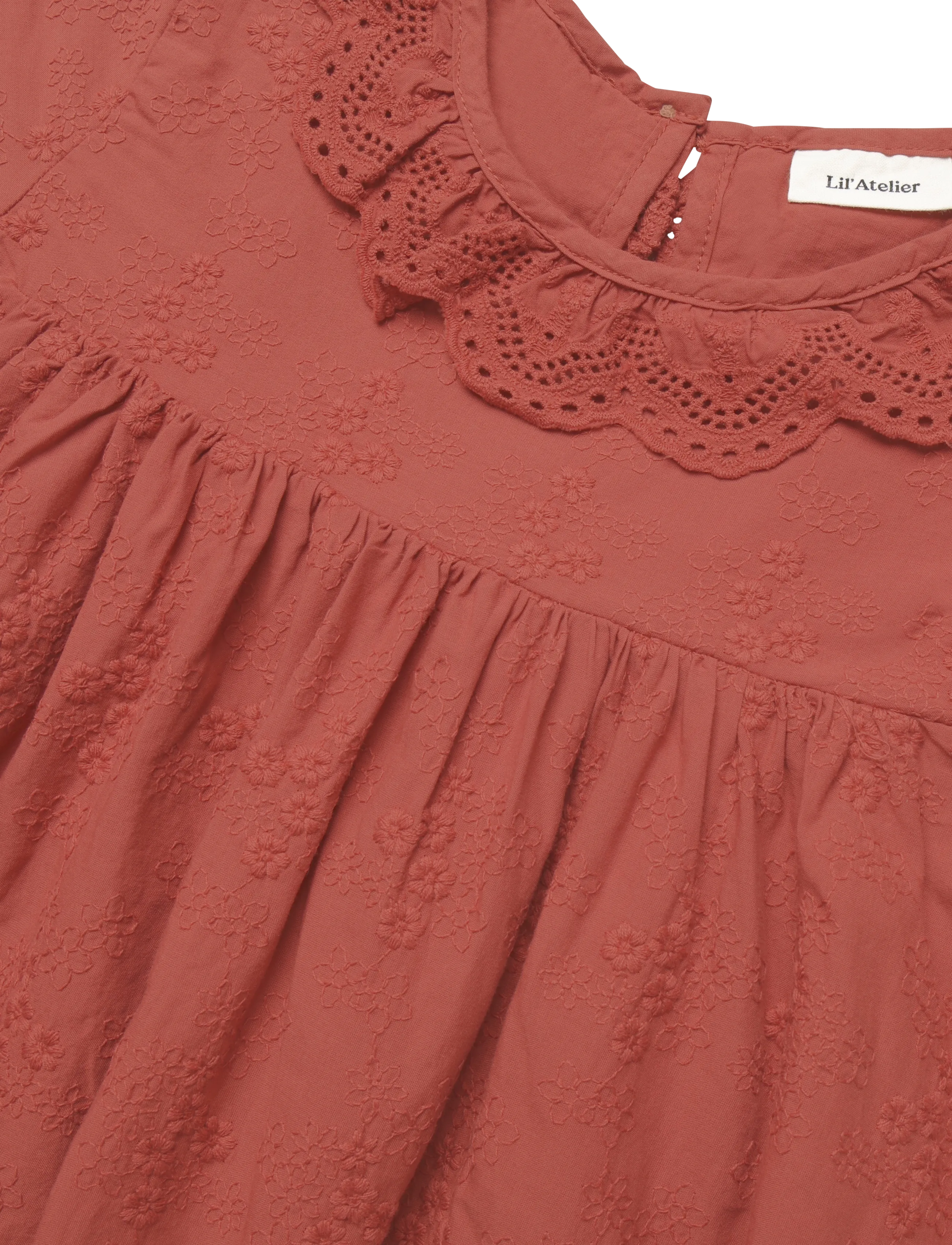 Lil'Atelier - NMFNOPA LS LOOSE DRESS LIL - långärmade babyklänningar - mahogany - 2