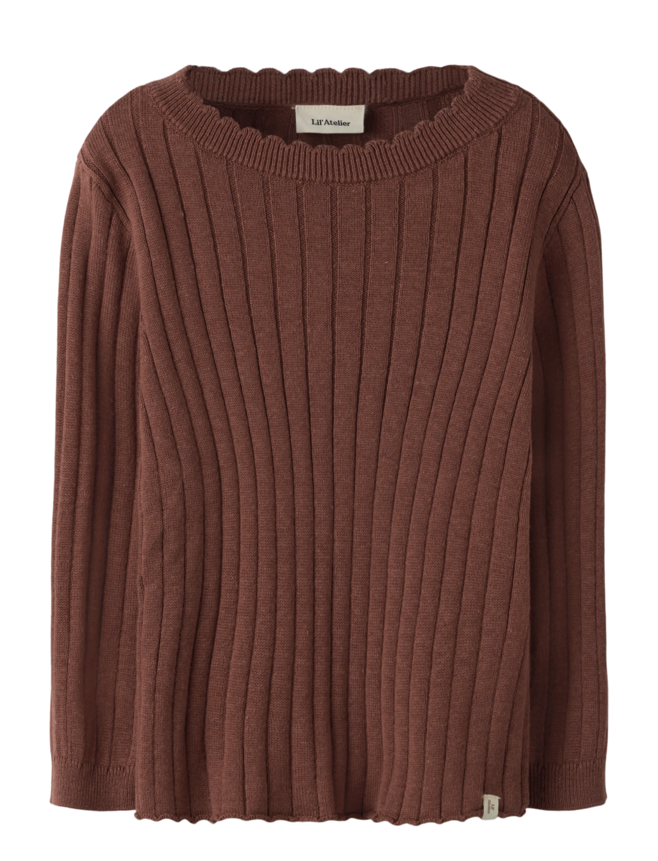 Lil'Atelier NMFNELSAN LS KNIT LIL - Jumpers - MAHOGANY / brown