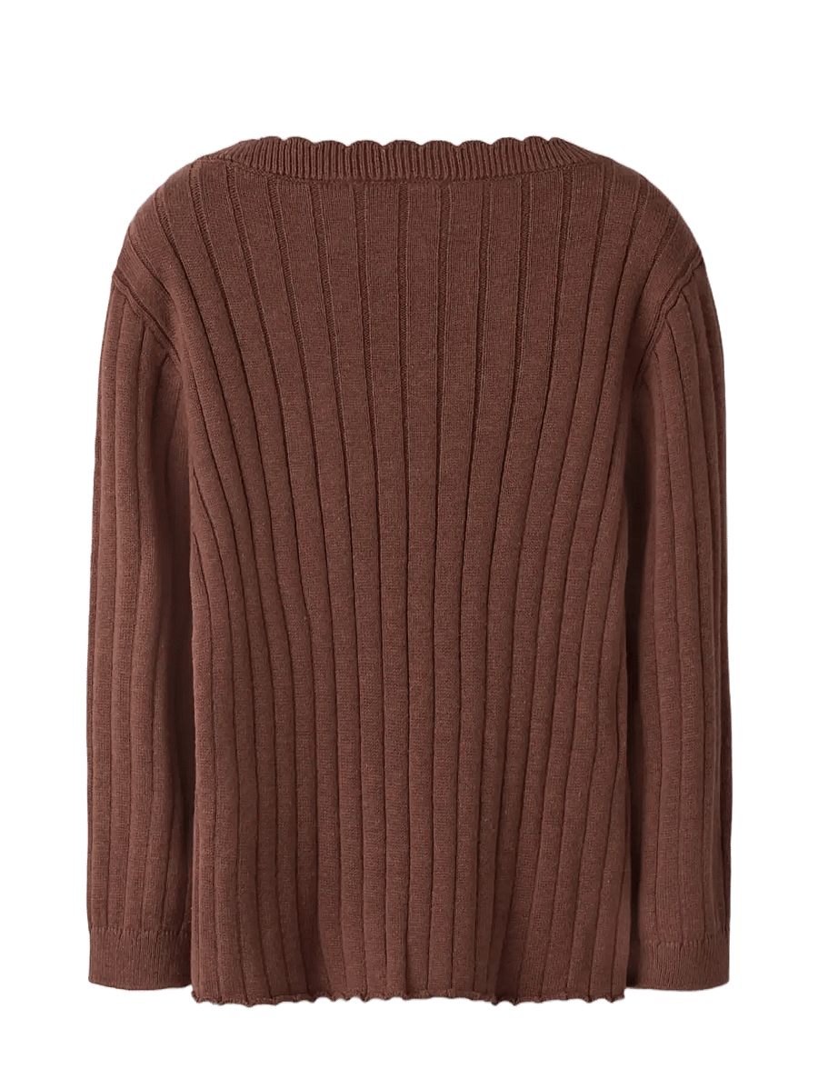 Lil'Atelier - NMFNELSAN LS KNIT LIL - džemprid - mahogany - 1