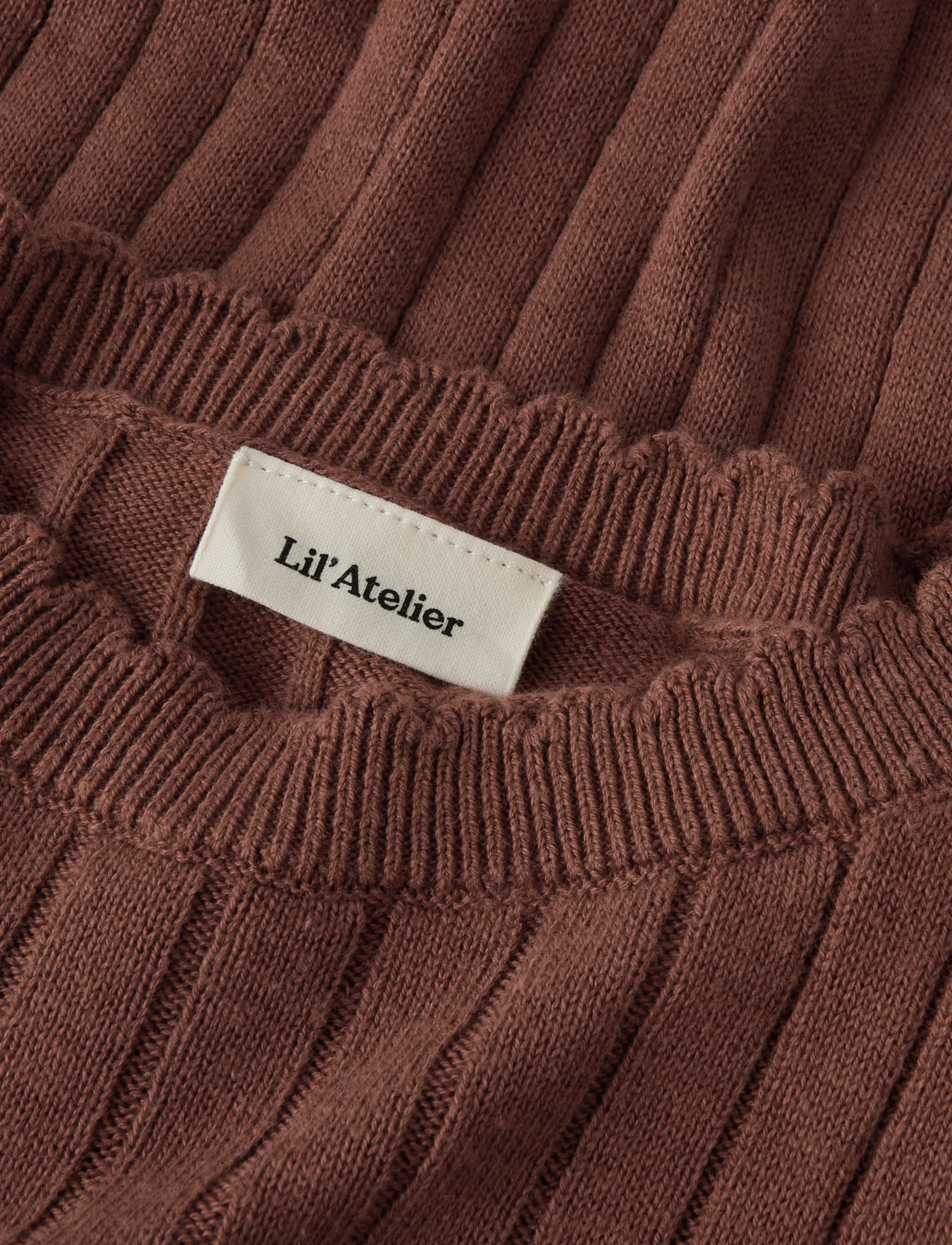 Lil'Atelier - NMFNELSAN LS KNIT LIL - jumpers - mahogany - 2