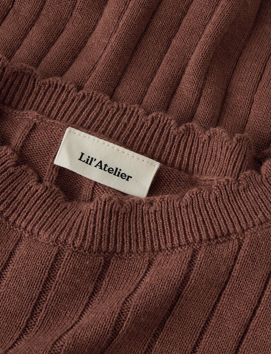Lil'Atelier - NMFNELSAN LS KNIT LIL - džemprid - mahogany - 2