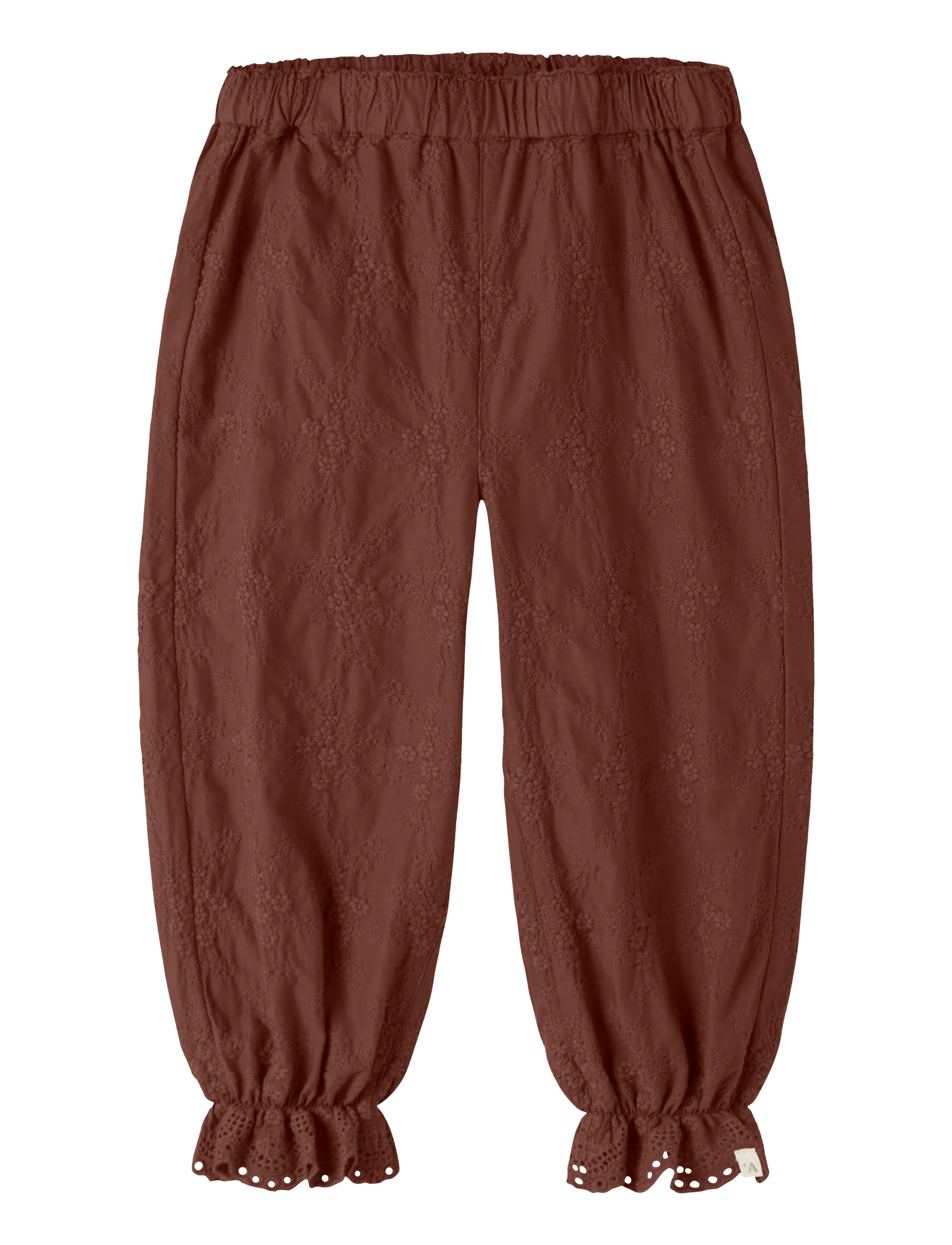 Lil'Atelier NMFNOPA LOOSE PANT LIL - Beebipüksid - MAHOGANY / brown
