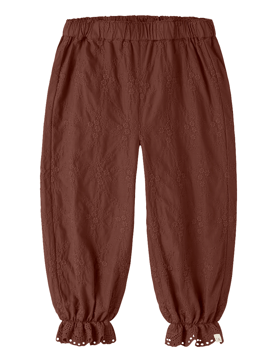 Lil'Atelier - NMFNOPA LOOSE PANT LIL - mahogany - 0