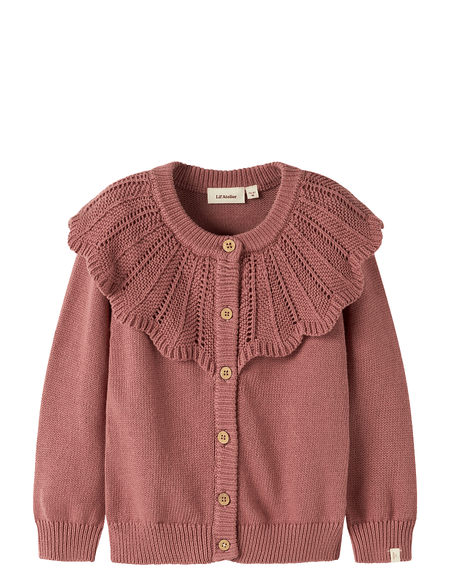 Lil'Atelier - NMFNODA LS KNIT CARD LIL - kardiganid - withered rose - 0